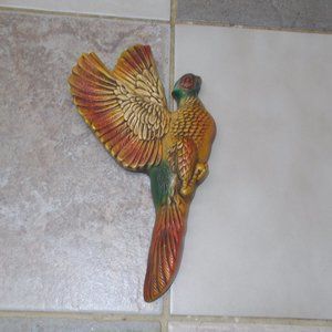 Vintage unique plaster bird